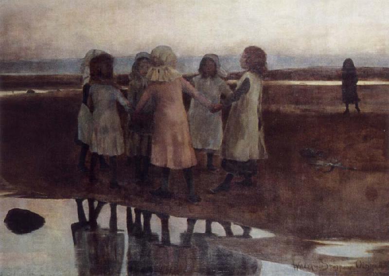 William Stott of Oldham The Kissing Ring China oil painting art